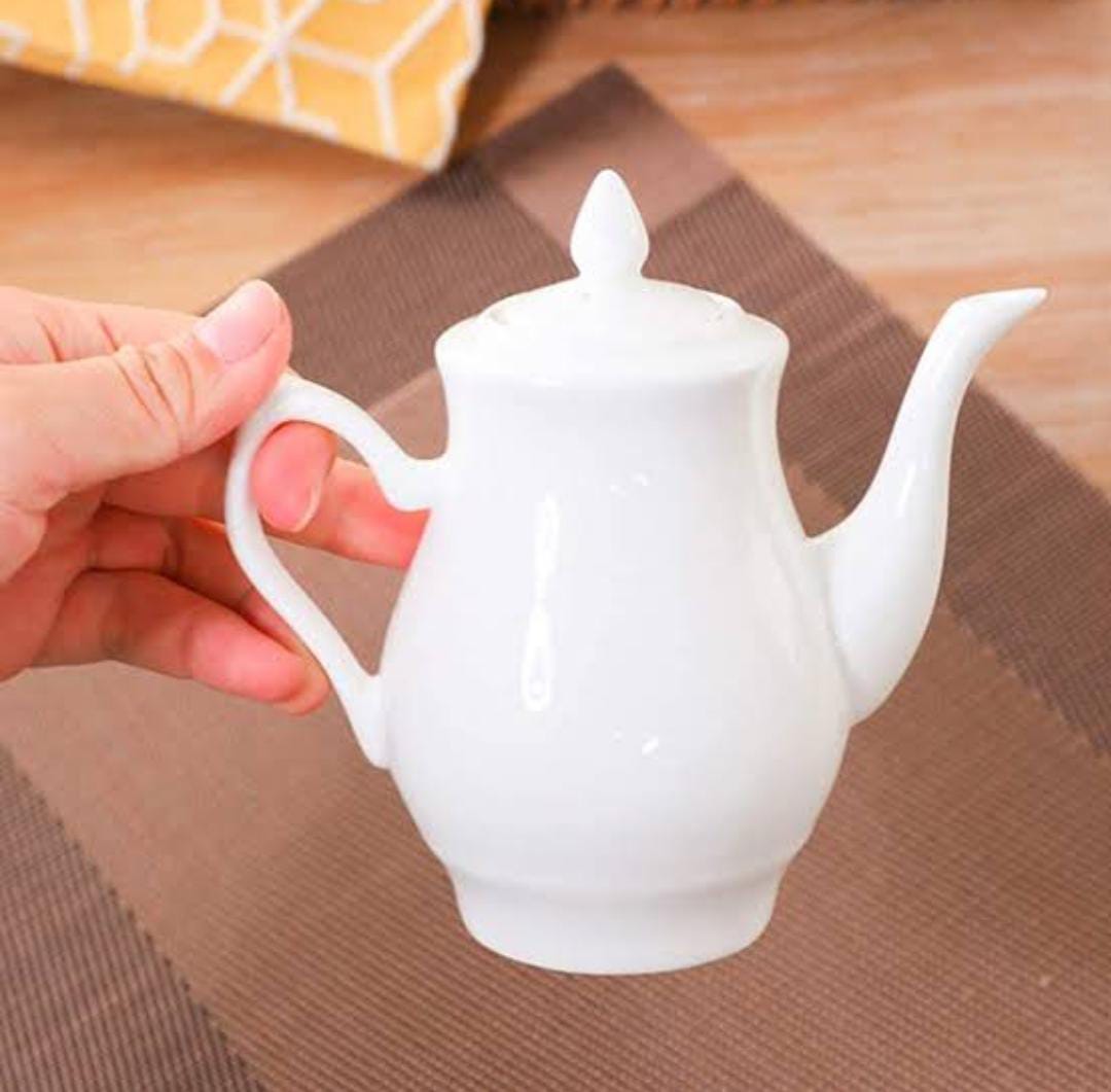 White Ceramic Kettle
