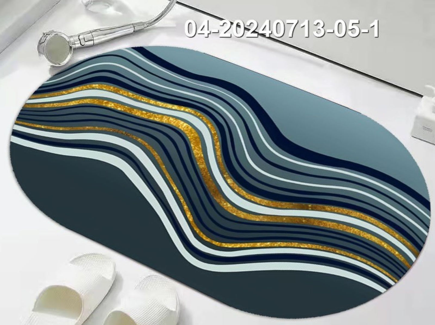 Anti slip Oval Bathroom Mat