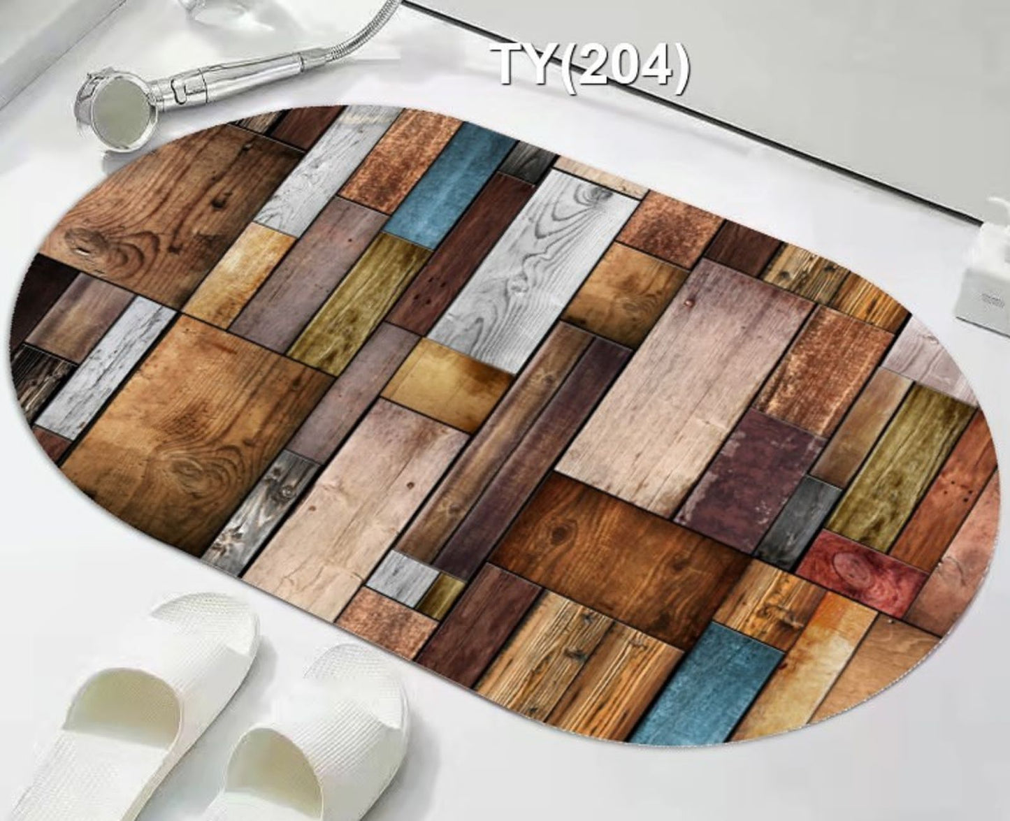 Anti slip Oval Bathroom Mat