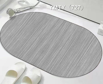 Anti slip Oval Bathroom Mat