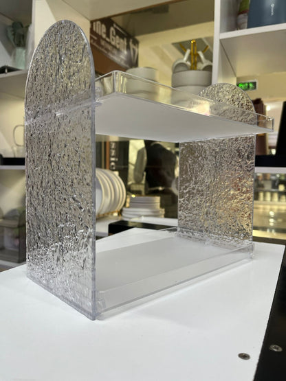 2tier acrylic storage rack