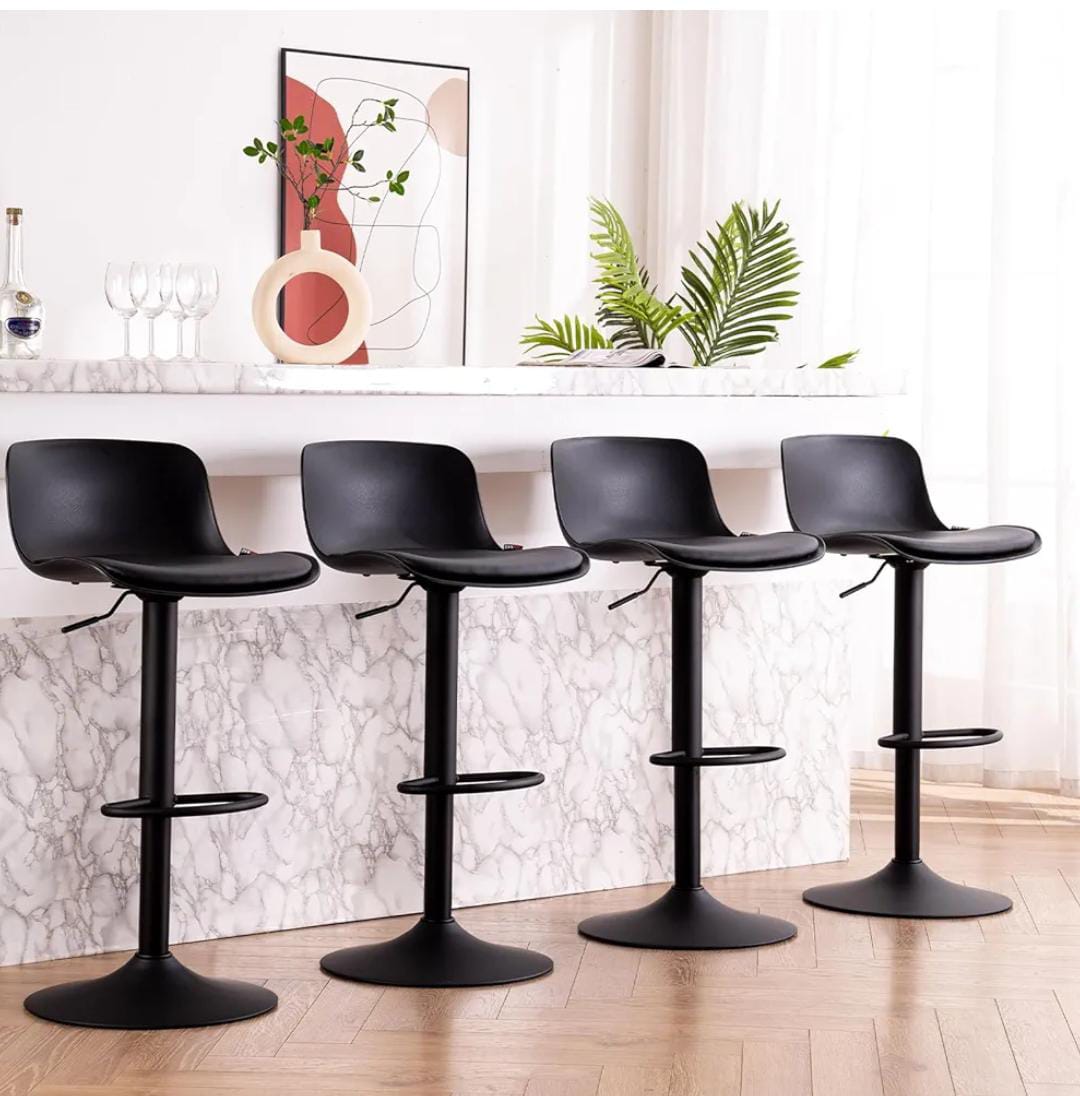 Adjustable height counter stools