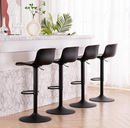 Adjustable height counter stools