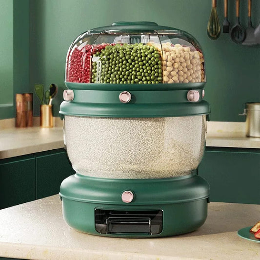 Double compartment cereal dispenser