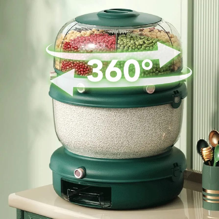 Double compartment cereal dispenser