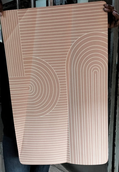 Geometric pattern door/bath mat