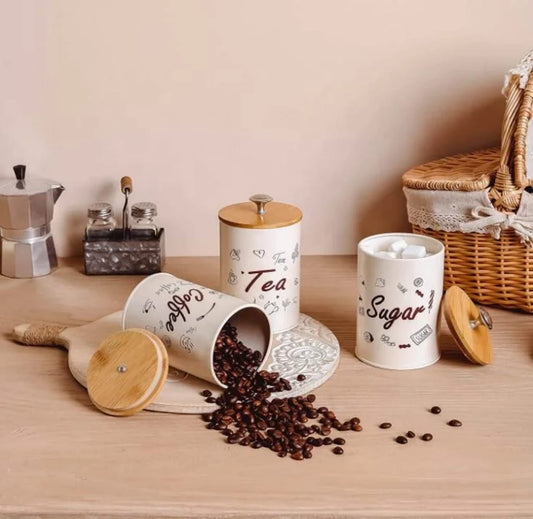 3pc Alloy Canister Set