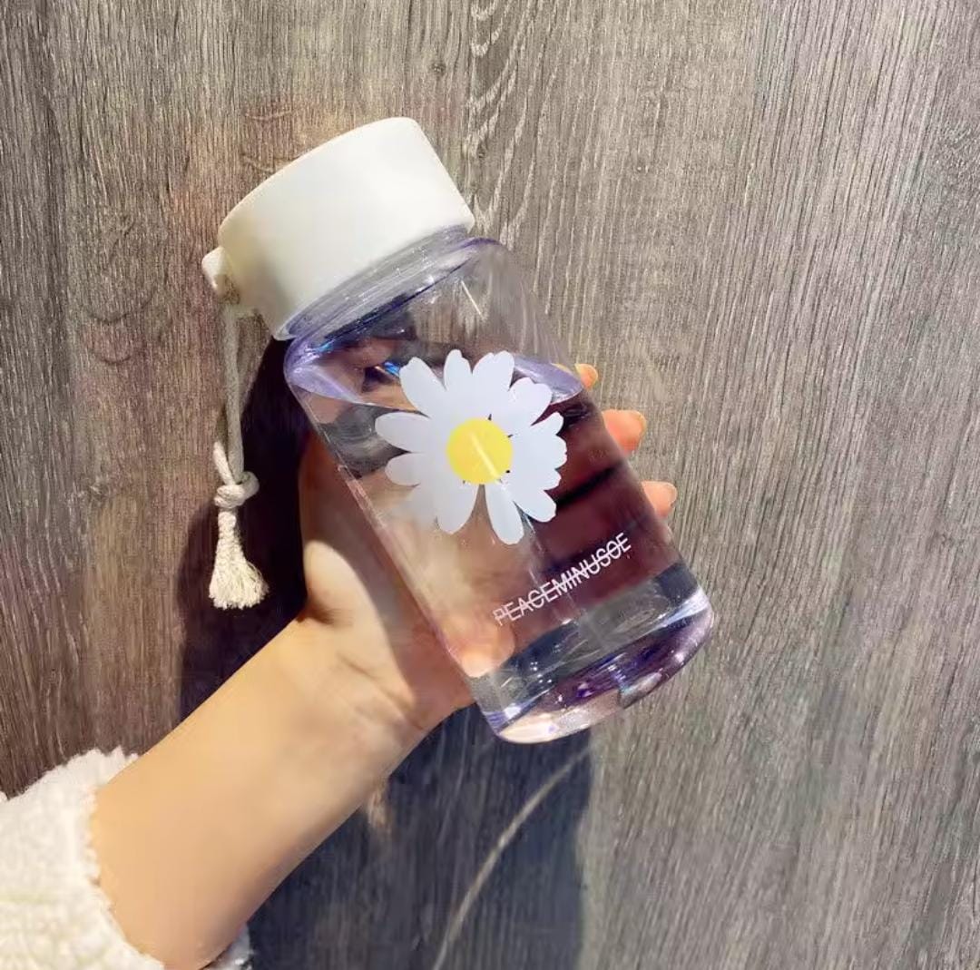 Cute transparent water bottles