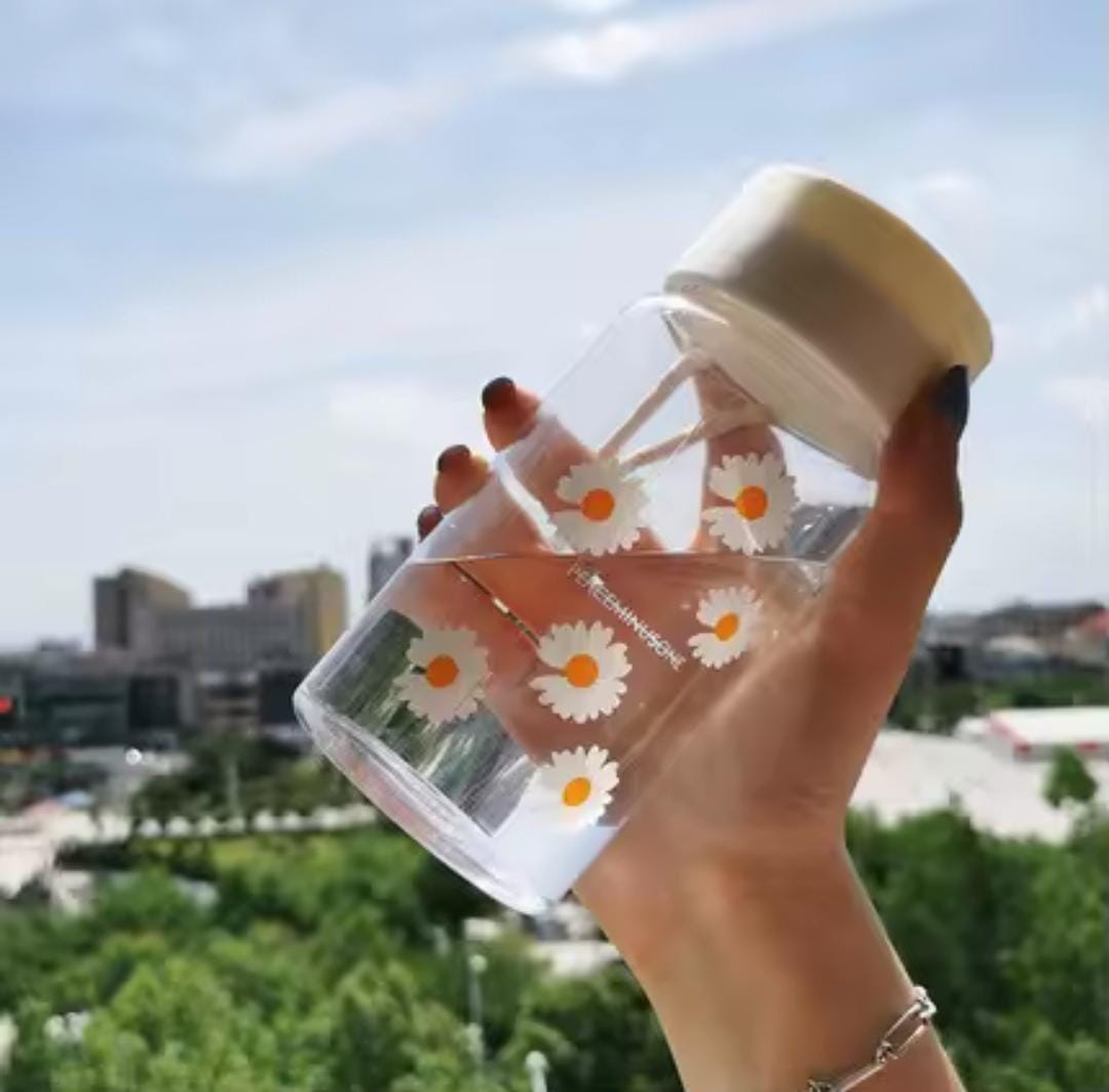 Cute transparent water bottles