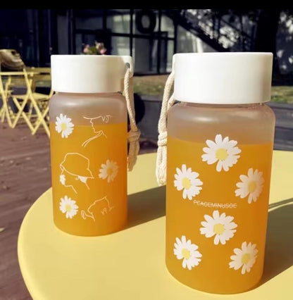 Cute transparent water bottles