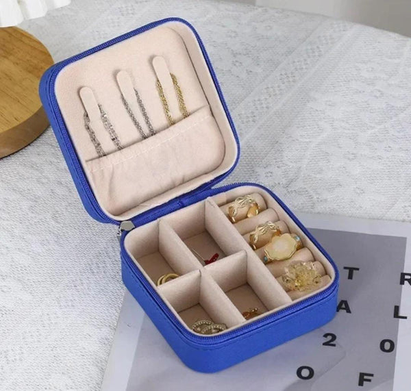 Compact Portable Travel Jewelry Organizer Case