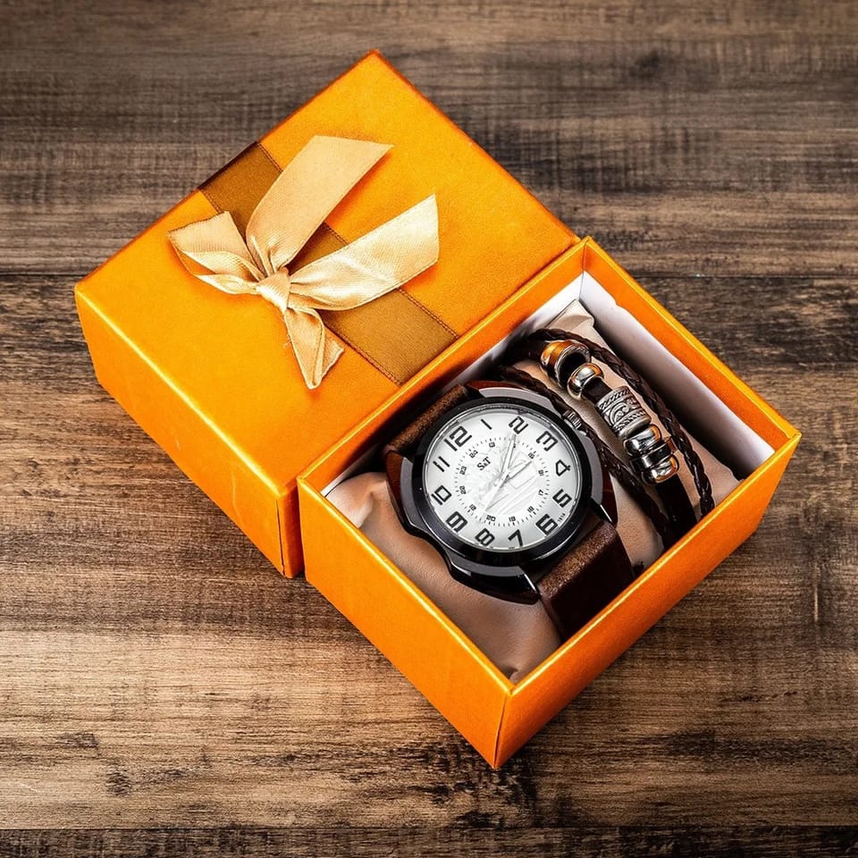 Men Watch Gift Set