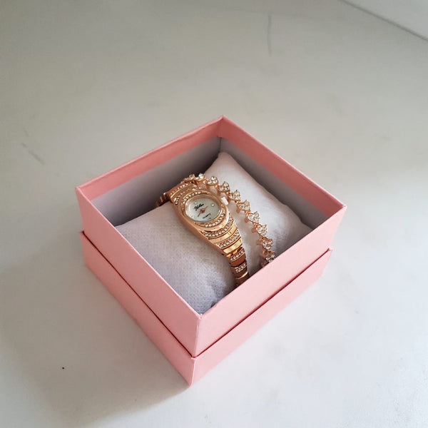 2 in 1 Ladies Watch + Bracelet