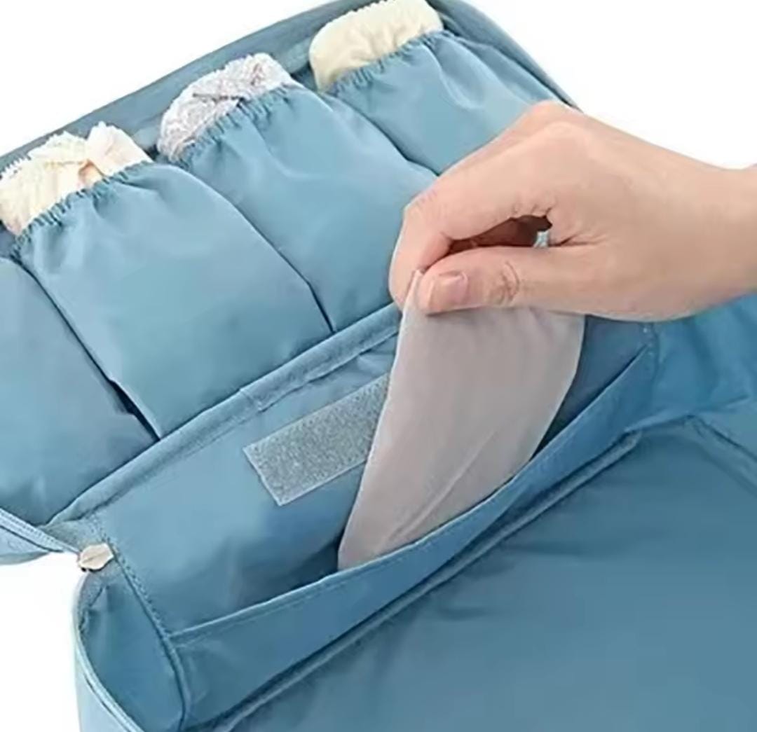 Travel Under Wear Pouch With Bra Organizer