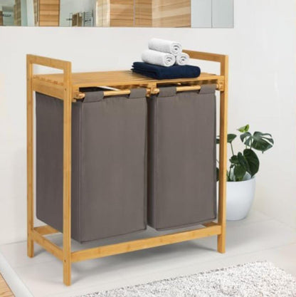 2 in 1 Bamboo laundry Basket