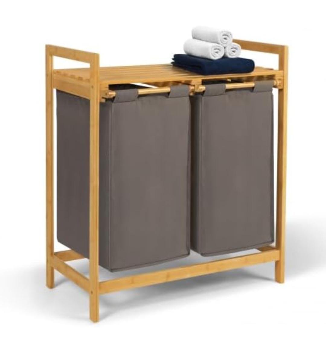 2 in 1 Bamboo laundry Basket