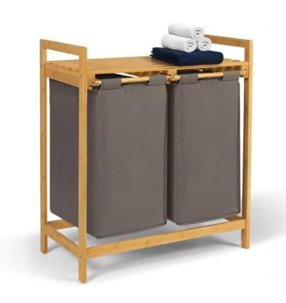 2 in 1 Bamboo laundry Basket