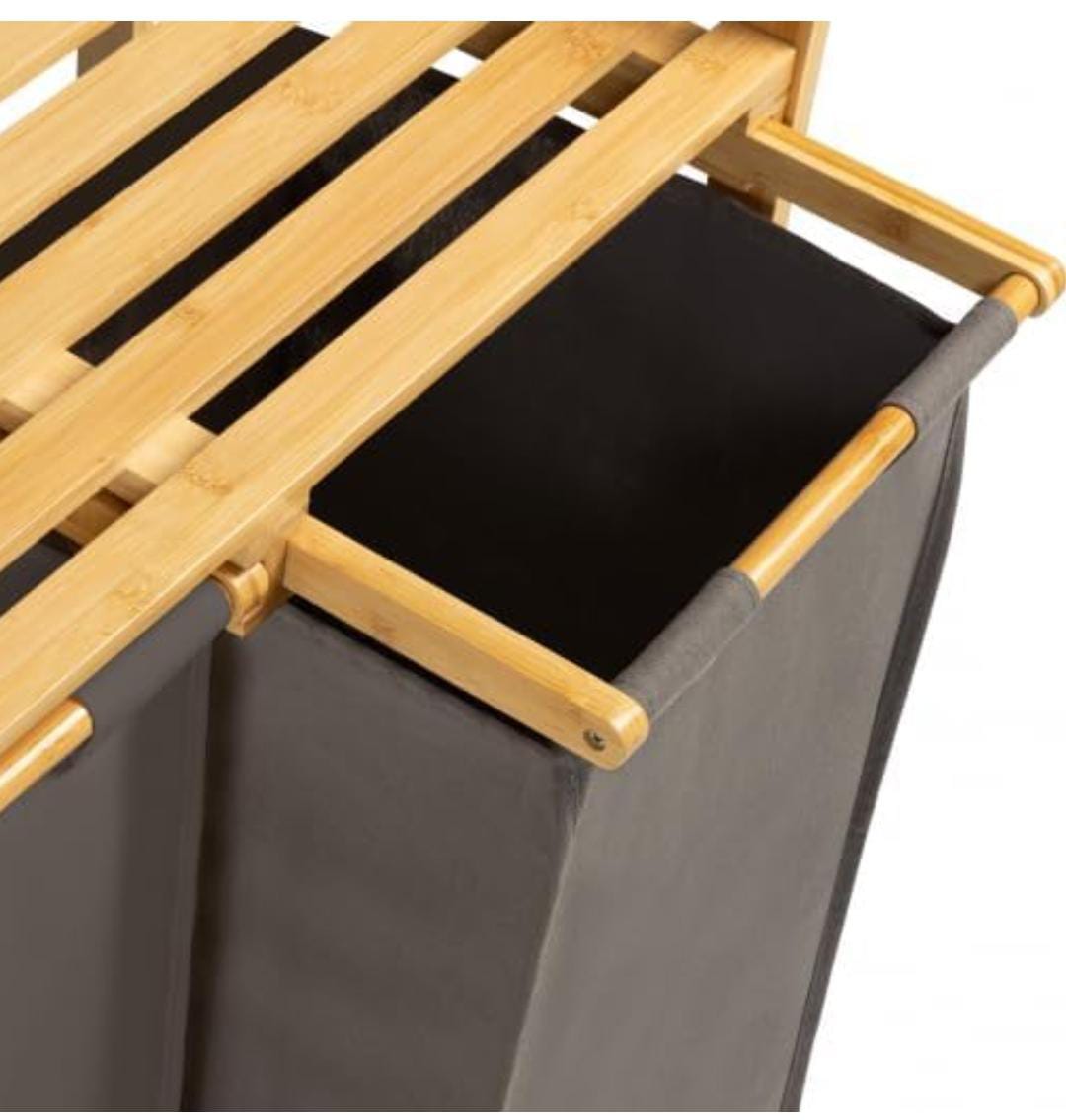 2 in 1 Bamboo laundry Basket