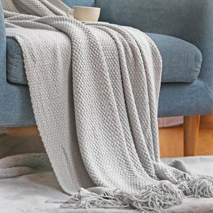 Throw blankets with tassel