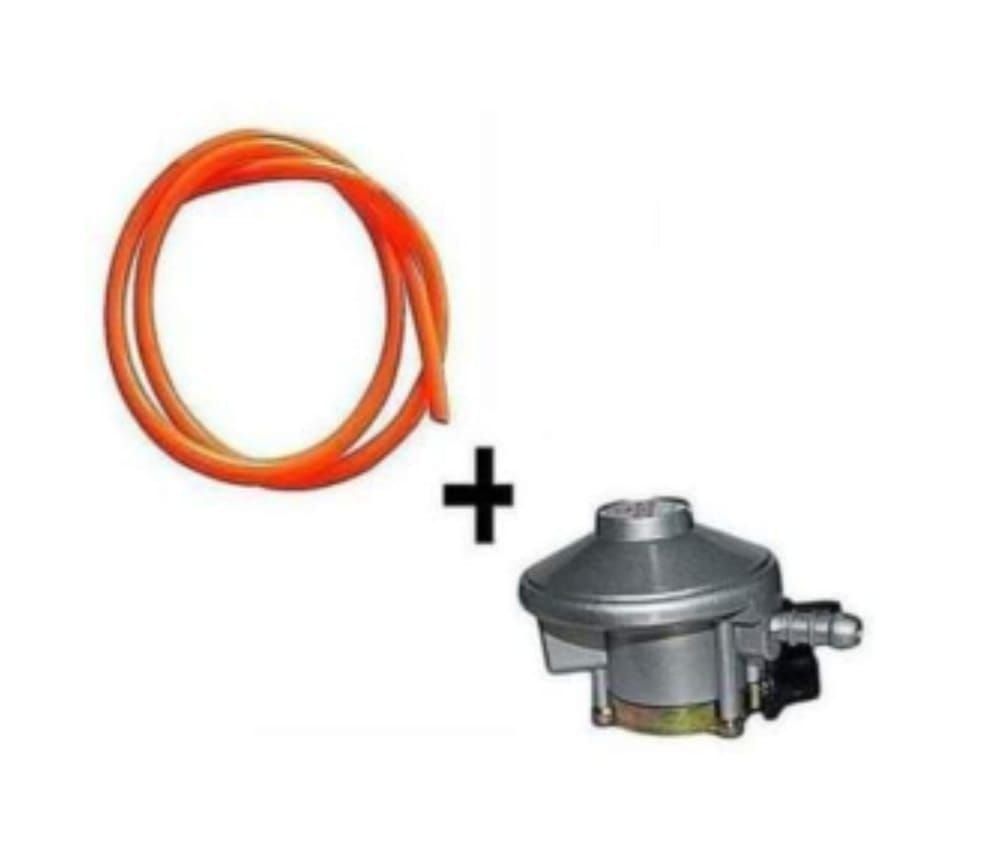 Cooking gas pipe with gas regulator