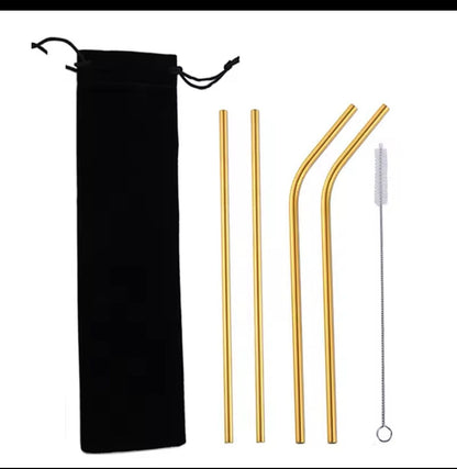 5-Pack Stainless Steel Straw
