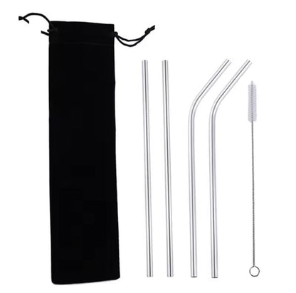5-Pack Stainless Steel Straw