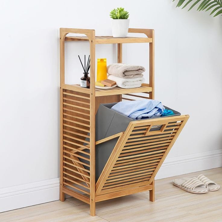 Laundry Hamper Bamboo Basket