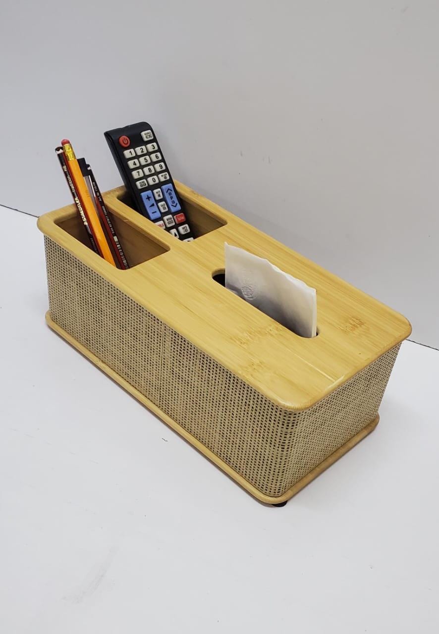 3 in 1 Rattan Serviette Holder