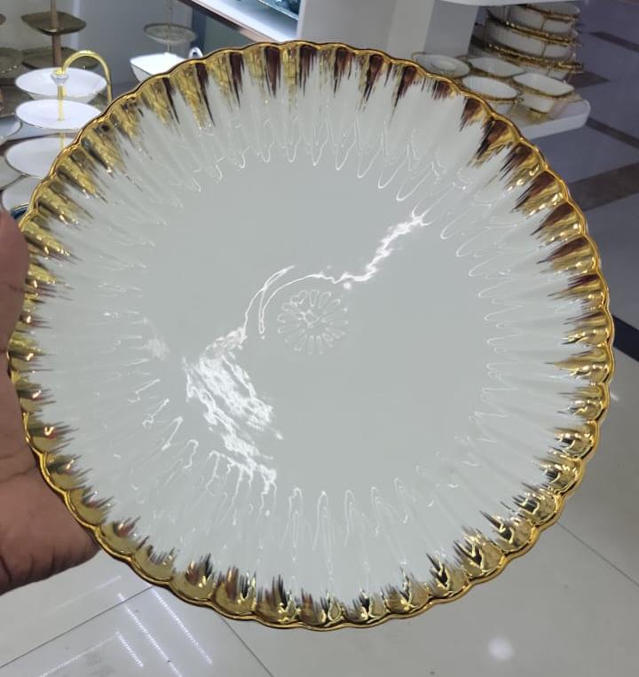 6pc Round ceramic plates