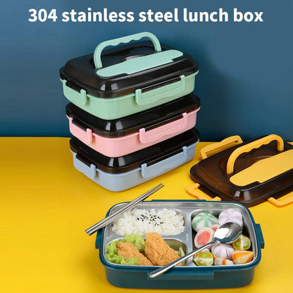 3 Grid Steel Lunch Box
