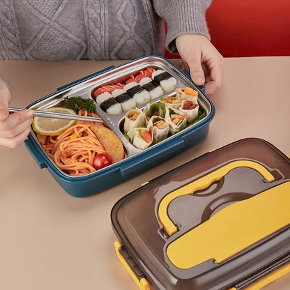 3 Grid Steel Lunch Box
