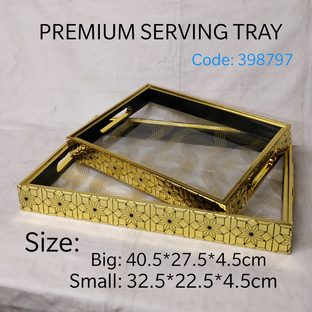Set of 2pcs Serving Tray Set