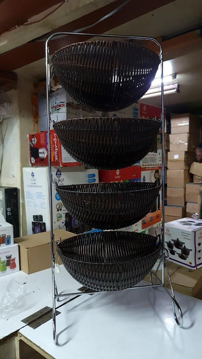 4Layer Bamboo like Fruit Rack