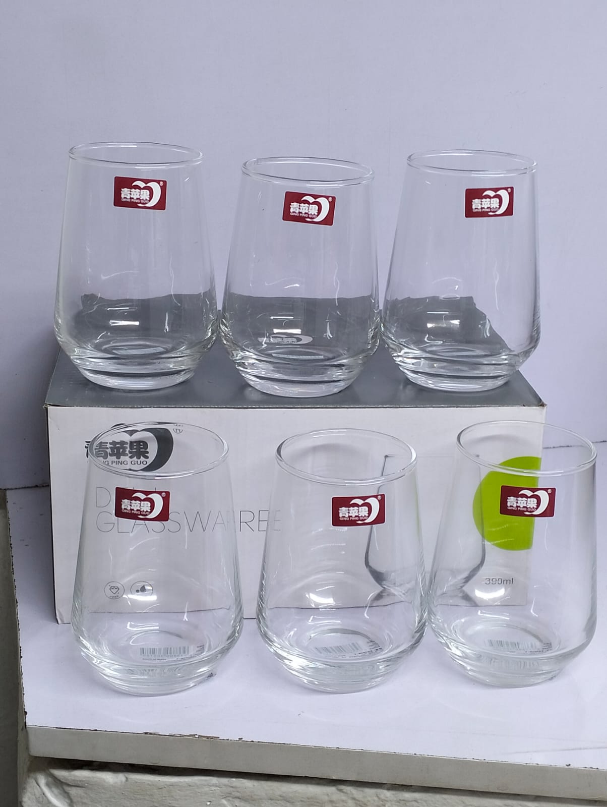 6pc Whisky/water glass