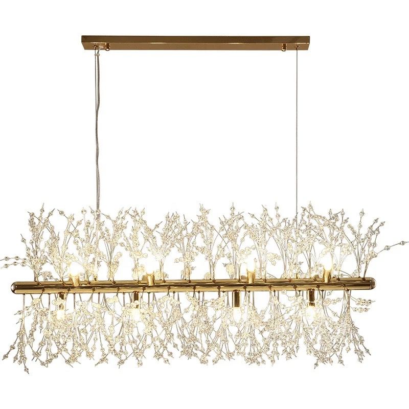 Horizontal Crystal Chandelier Lights