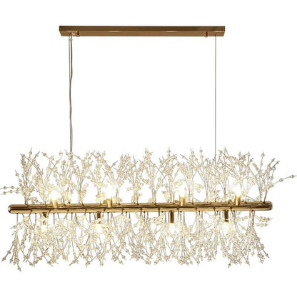 Horizontal Crystal Chandelier Lights