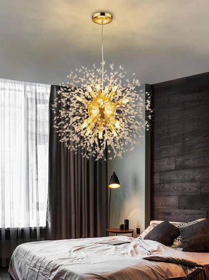 Round Crystal Chandelier Lights