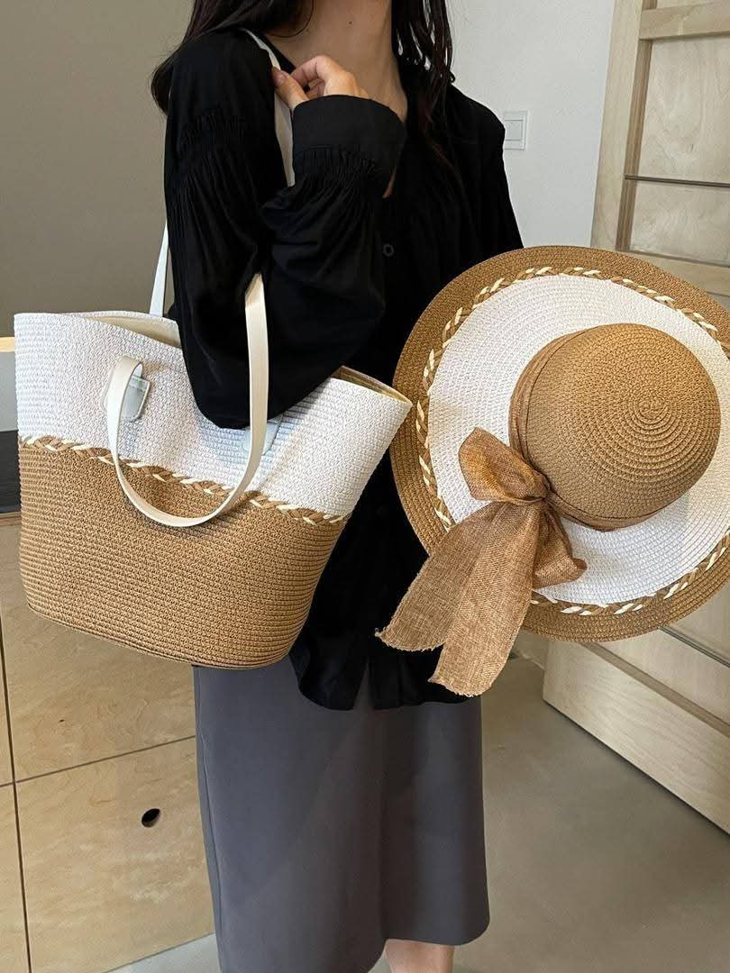 2 in 1 Strawbag plus matching hats