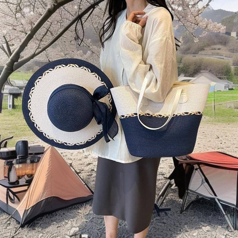 2 in 1 Strawbag plus matching hats