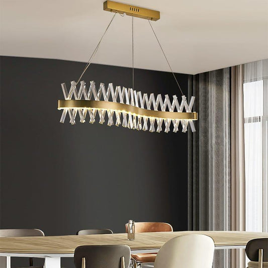 S Shaped Chandelier Crystal Light