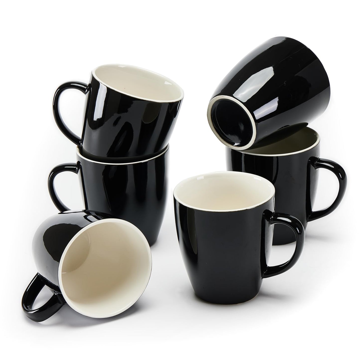 6Pc Ceramic Mugs Cups