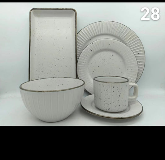 21pc Ceramic dinner set