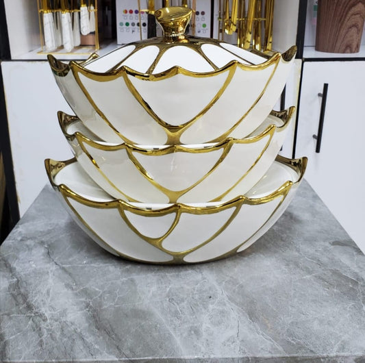 3pcs Ceramic serving bowls