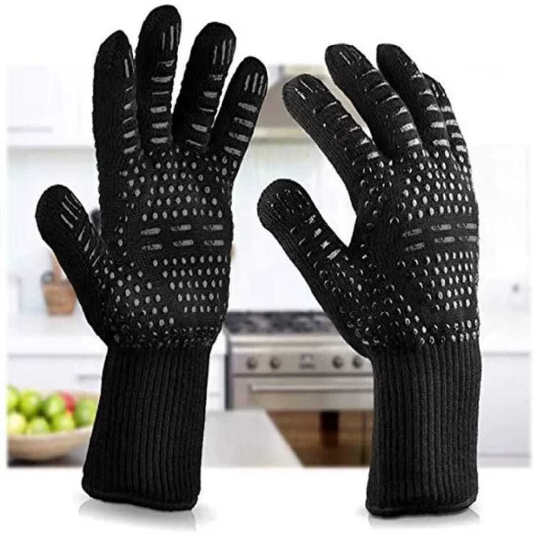 Barbeque heat resistant gloves