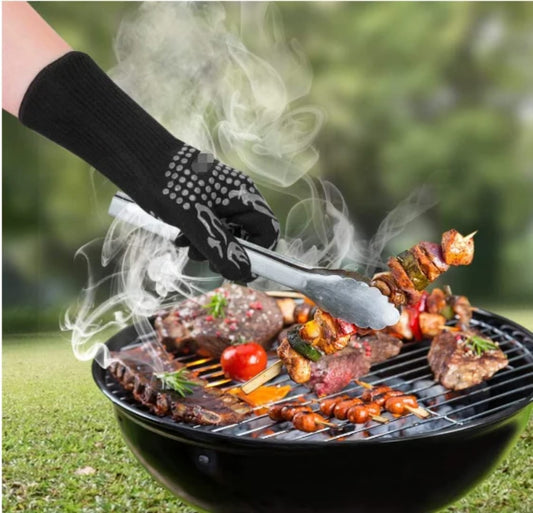 Barbeque heat resistant gloves