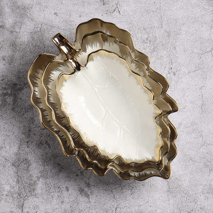3pcs Gold leaf bowl