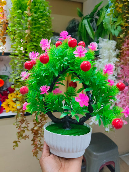 Artificial flowers with a pot