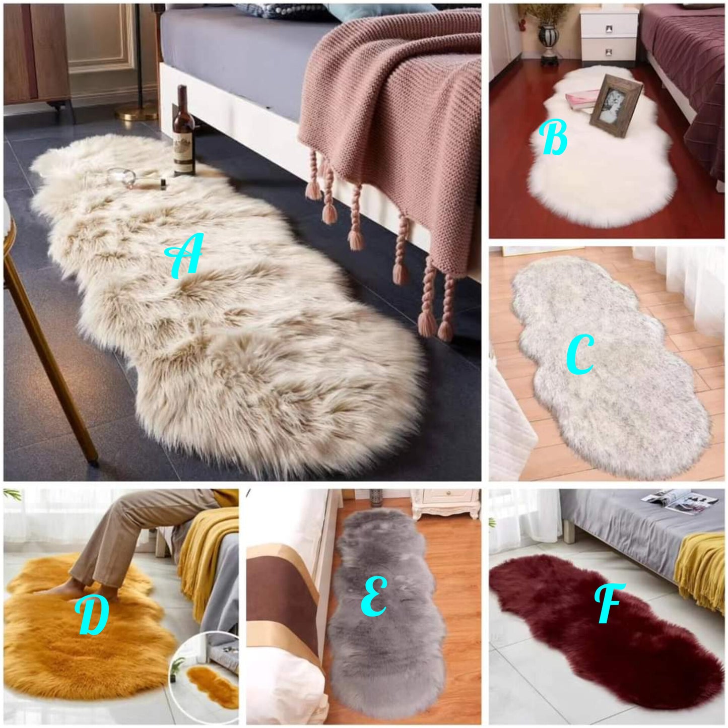 Faux fur carpet