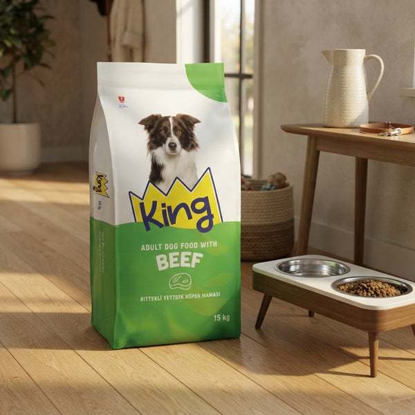 15Kg King Plus Adult Dog Food Beef