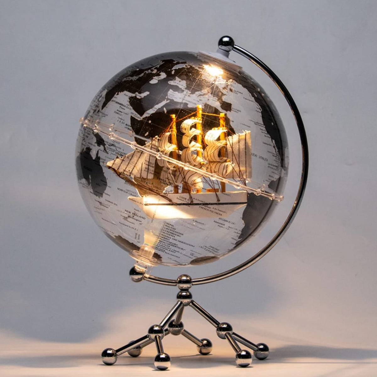 LED Globe With World Map